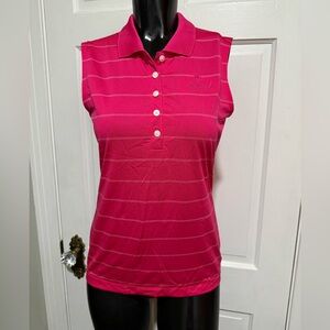 Nike Golf Reynolds Plantation Golf Course Womens Sleeveless Shirt Size XS Pink